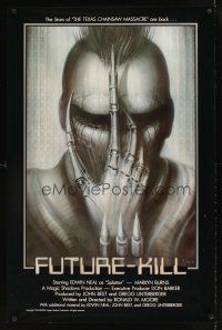 9k306 FUTURE-KILL 1sh '84 Edwin Neal, really cool science fiction artwork by H.R. Giger!
