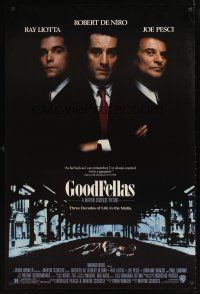 9k325 GOODFELLAS 1sh '90 Robert De Niro, Joe Pesci, Ray Liotta, Martin Scorsese!