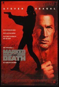 9k462 MARKED FOR DEATH 1sh '90 tough guy Steven Seagal is a good cop in a bad mood!