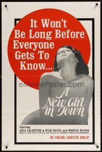 9k513 NEW GIRL IN TOWN 1sh '60s it won't be long before everyone knows Lola Valentine!