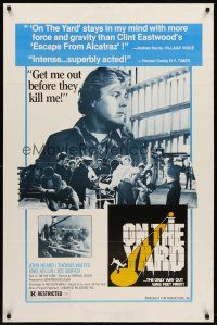 9k531 ON THE YARD 1sh '78 John Heard needs to get out of prison before they kill him!