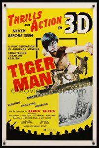 9k722 TIGER MAN special 23x35 '78 Matt Climber's 3-D thriller, Don Won in martial arts action!