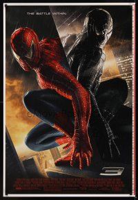 9k660 SPIDER-MAN 3 printer's test 1sh '07 Sam Raimi, Tobey Maguire in red & black costumes!