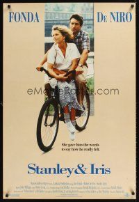 9k663 STANLEY & IRIS int'l 1sh '89 Robert De Niro, Jane Fonda, directed by Martin Ritt!