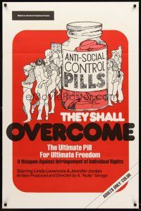 9k714 THEY SHALL OVERCOME 1sh '74 complete breakdown of social control over sex!
