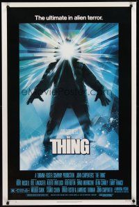 9k716 THING 1sh '82 John Carpenter, cool sci-fi horror art by Drew Struzan!