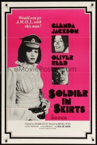 9k739 TRIPLE ECHO 1sh R75 Glenda Jackson, Oliver Reed, Soldiers in Skirts!