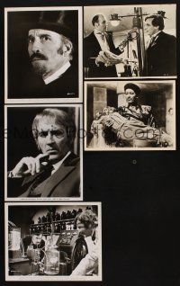9m022 LOT OF 5 CHRISTOPHER LEE STILLS '60s-70s great images of the English horror legend!