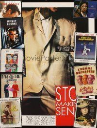9m028 LOT OF 17 FOLDED FRENCH POSTERS AND DOOR PANELS '69 - '96 Stop Making Sense & many more!