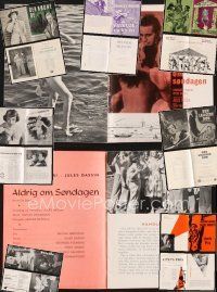 9m034 LOT OF 8 DANISH PROGRAMS '50s-70s romance, crime, comedy, different images!