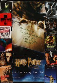 9m063 LOT OF 45 UNFOLDED ONE-SHEETS '90s-00s Harry Potter, Interview with the Vampire & more!