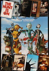 9m064 LOT OF 41 UNFOLDED DOUBLE-SIDED ONE-SHEETS '88 - '06 Robots, King Kong, Dangerous Liaisons