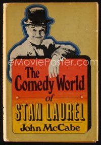 9m203 COMEDY WORLD OF STAN LAUREL first edition hardcover book '74 an illustrated biography!
