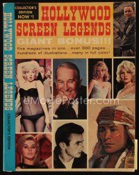 9m234 HOLLYWOOD SCREEN LEGENDS collectors edition softcover book '65 five issues bound into one!