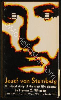9m237 JOSEF VON STERNBERG first edition paperback book '66 illustrated biography of the director!