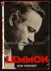 9m213 LEMMON first edition hardcover book '75 an Illustrated biography of Jack Lemmon!