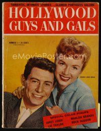 9m181 HOLLYWOOD GUYS & GALS vol 1 no 1 magazine '55 Debbie Reynolds & Eddie Fisher, Marilyn Monroe!