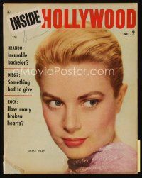 9m175 INSIDE HOLLYWOOD magazine 1956 beautiful Grace Kelly in The Swan, sexy Marilyn Monroe!