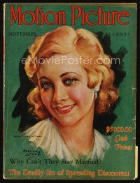 9m137 MOTION PICTURE magazine Nov 1930 Helen Twelvetrees by Marland Stone, What Isn't Possible!