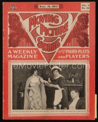 9m141 MOVING PICTURE STORIES magazine September 19, 1913 Irene Hunt is a clever young actress!