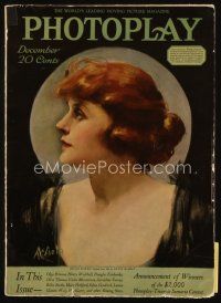 9m104 PHOTOPLAY magazine December 1917 profile art portrait of Billie Burke by Neysa McMein!