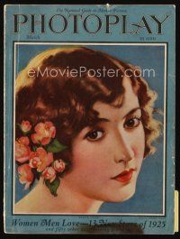 9m107 PHOTOPLAY magazine March 1925 artwork of pretty Bessie Love by Tempest Inman!
