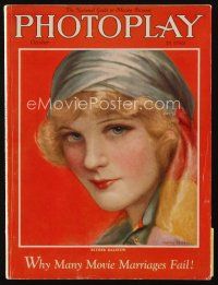 9m114 PHOTOPLAY magazine October 1925 art portrait of pretty Esther Ralston by Charles Sheldon!
