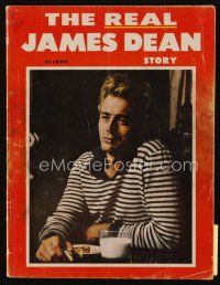 9m188 REAL JAMES DEAN STORY vol 1 no 1 magazine 1956 great cover portrait by Sanford Roth!