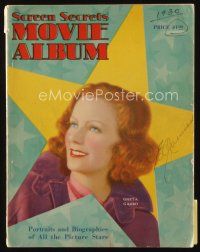 9m150 SCREEN SECRETS annual album magazine 1930 over 160 great portraits, pretty star Greta Garbo!