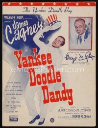 9m457 YANKEE DOODLE DANDY sheet music '42 James Cagney classic, The Yankee Doodle Boy!