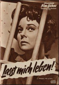 9m363 I WANT TO LIVE German program '59 different images of Susan Hayward as Barbara Graham!