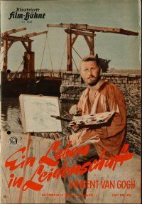 9m372 LUST FOR LIFE German program '57 different images of Kirk Douglas as artist Vincent Van Gogh!