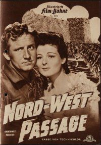 9m377 NORTHWEST PASSAGE German program '54 Spencer Tracy, Robert Young, Ruth Hussey, different!