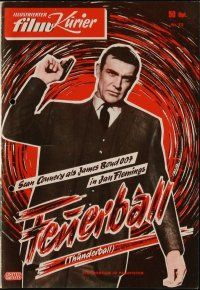 9m389 THUNDERBALL German program '65 completely different images of Sean Connery as James Bond!