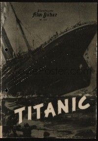 9m391 TITANIC German program R50 German version, cool gatefold image of the sinking ship!