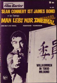 9m393 YOU ONLY LIVE TWICE German program '67 cool different images of Sean Connery as James Bond!