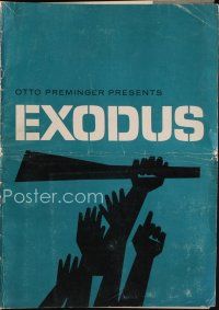 9m282 EXODUS pressbook '61 directed by Otto Preminger, tons of Saul Bass artwork throughout!