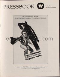 9m308 MAGNUM FORCE pressbook '73 Clint Eastwood is Dirty Harry pointing his huge gun!