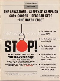9m312 NAKED EDGE pressbook '61 only the man who wrote Psycho could jolt you like this!