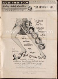 9m315 OPPOSITE SEX pressbook '56 sexy June Allyson, Joan Collins, Gray, Ann Sheridan, Ann Miller!