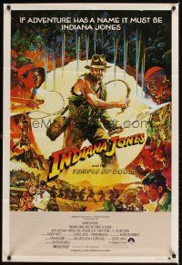 9p397 INDIANA JONES & THE TEMPLE OF DOOM Aust 1sh '84 montage art of Harrison Ford by Vaughan!