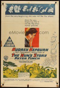 9p402 NUN'S STORY Aust 1sh '59 religious missionary Audrey Hepburn was not like the others!