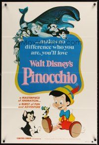9p404 PINOCCHIO Aust 1sh R82 Disney classic fantasy cartoon about a wooden boy who wants to be real!