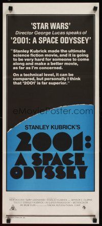9p419 2001: A SPACE ODYSSEY Aust daybill R78 George Lucas says it's better than Star Wars!
