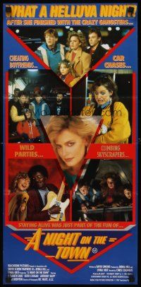 9p435 ADVENTURES IN BABYSITTING Aust daybill '87 young Elisabeth Shue, A Night on the Town!