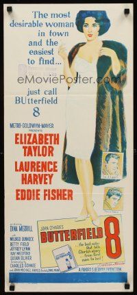 9p531 BUTTERFIELD 8 Aust daybill '60 sexy Liz Taylor is most desirable & easiest to find!