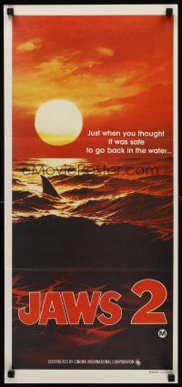 9p723 JAWS 2 teaser Aust daybill '78 just when you thought it was safe to go back in the water!