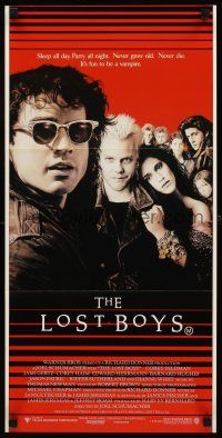 9p772 LOST BOYS Aust daybill '87 teen vampire Kiefer Sutherland, directed by Joel Schumacher!