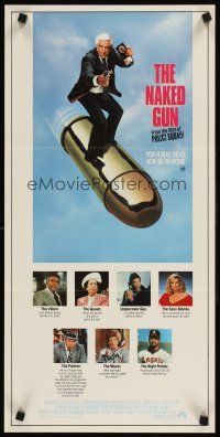 9p800 NAKED GUN Aust daybill '88 Leslie Nielsen in Police Squad screwball crime classic!