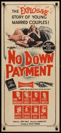 9p805 NO DOWN PAYMENT Aust daybill '57 Joanne Woodward, art of unfaithful sexy suburban couple!